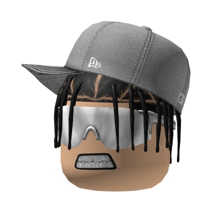 Trenzas con gorra y sombras